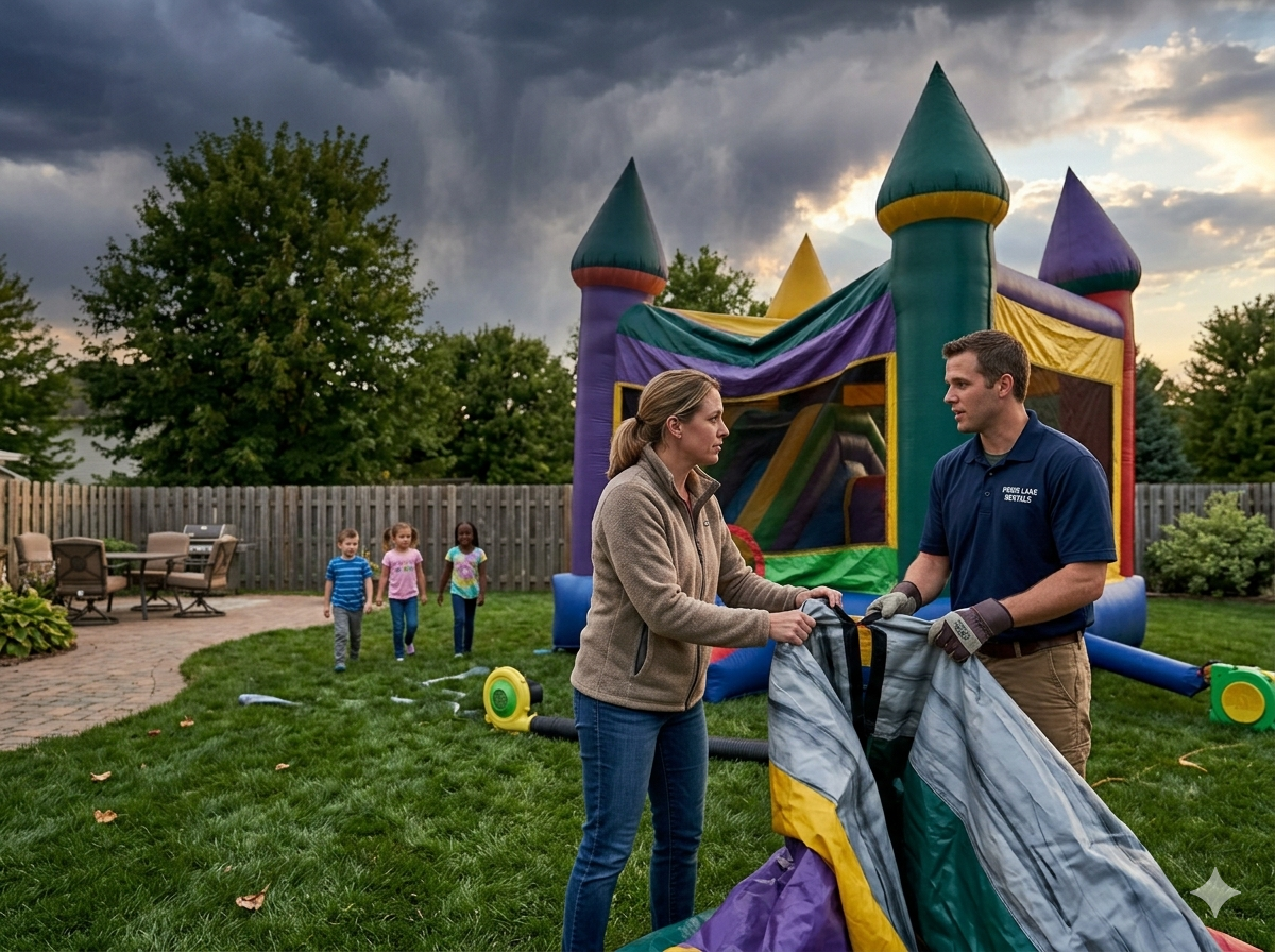 Bounce House Birthday Party Supervision